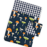 Book Sleeve + Bookmark (Mushrooms)