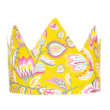 Kids Fabric Crown - Mustard Floral