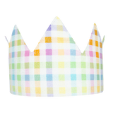Kids Fabric Crown - Sparkly Gingham
