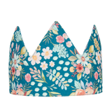 Kids Fabric Crown - Turquoise Floral