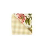 Fabric Bookmark - Floral Gingham