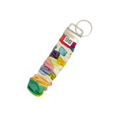 Scrunchie Hands-free Key Wristlet  - Watercolour