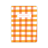 Newborn Journal - Orange Gingham