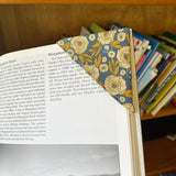 Fabric Bookmark - Navy Floral