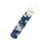 Scrunchie Hands-free Key Wristlet  - Midnight Meadow