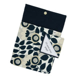Book Sleeve + Bookmark - Monochrome Floral