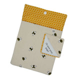 Book Sleeve + Bookmark - Honeybee