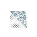 Fabric Bookmark - Aqua Floral