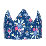 Kids Fabric Crown - Blue Floral