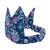 Kids Fabric Crown - Blue Floral