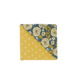 Fabric Bookmark - Blue Floral Mustard