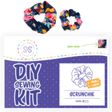 Sewing DIY Kit - Scrunchie (Blue Floral)