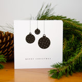 Christmas Card - Baubles