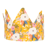 Kids Fabric Crown - Orange Floral