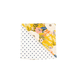 Fabric Bookmark - Mustard Floral
