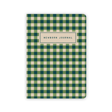 Newborn Journal - Green Gingham